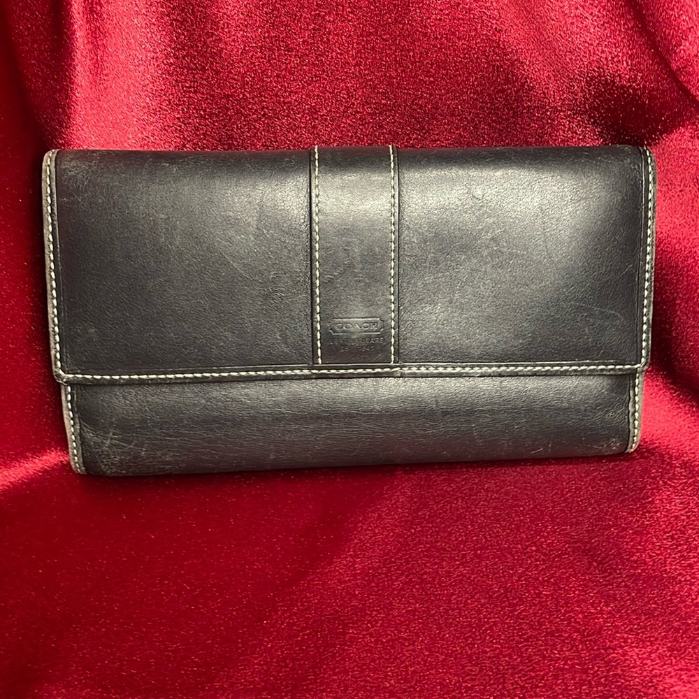 Vintage Coach Leather Long Wallet